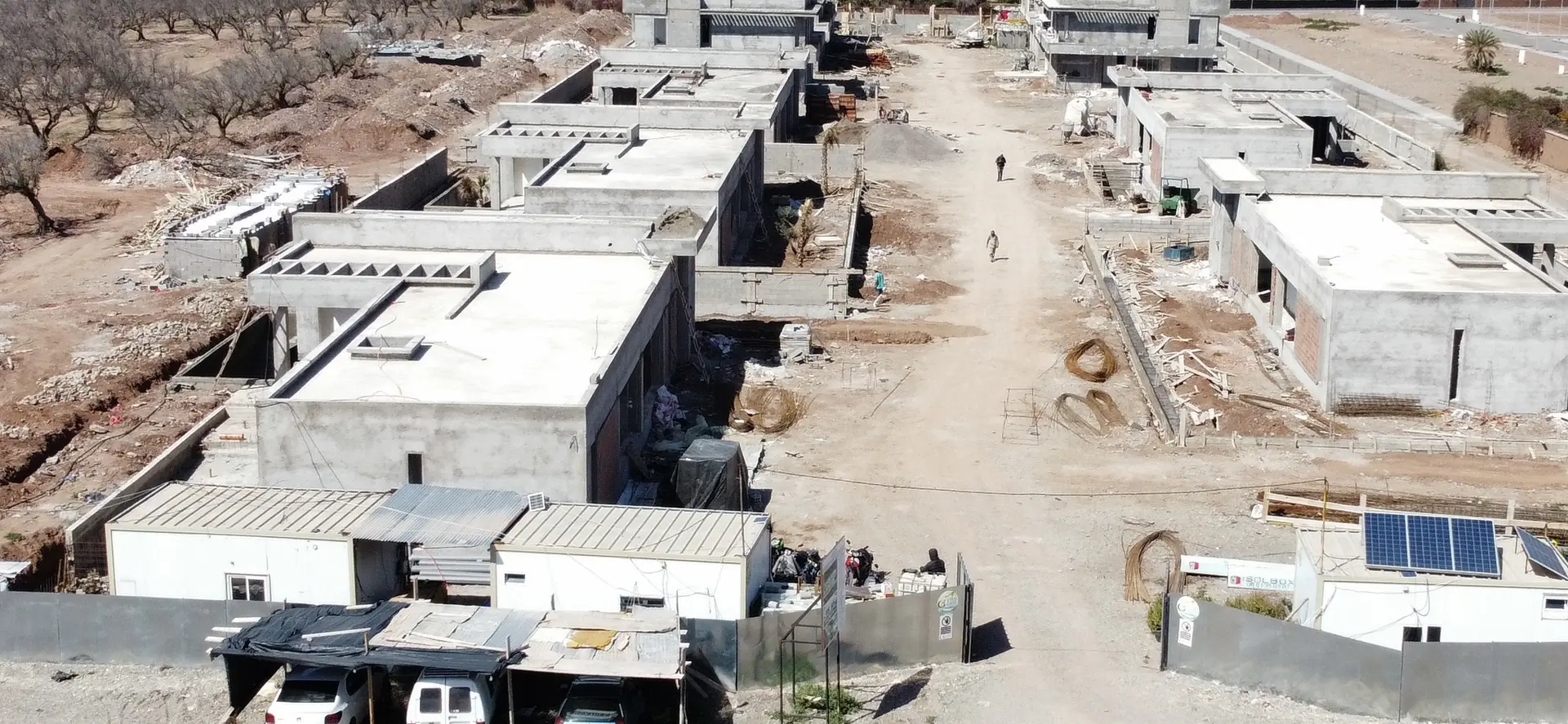 Vue aérienne d’un chantier de construction GTBP MAROC
